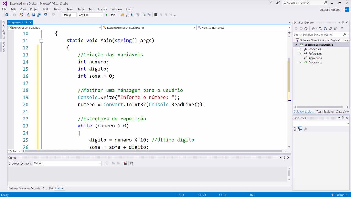 Somar Todos os Dígitos de um Número | Programação Prática